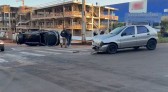 Acidente entre dois veículos deixa cinco feridos