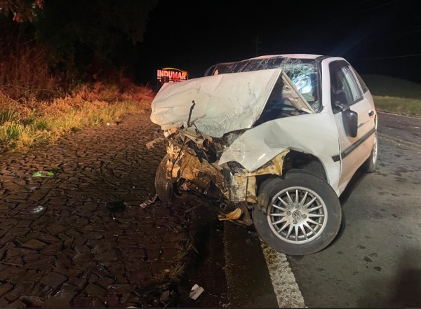 Colisão frontal deixa cinco feridos, incluindo criança de 3 anos, na BR-163