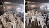 Food truck fica danificado após ser atingido por incêndio