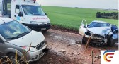 Colisão frontal no interior deixa quatro feridos