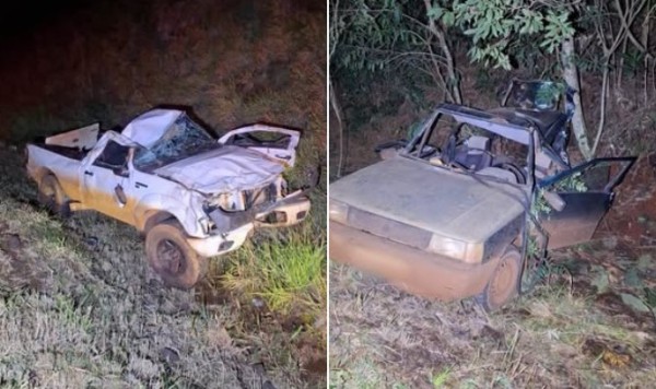 Criança morre e quatro pessoas ficam feridas em grave acidente na PRC-158
