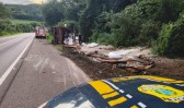 Motorista morre após caminhão tombar