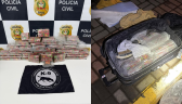 Polícia apreende R$ 50 mil em maconha e haxixe embalados em pacotes de presente