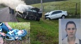 Identificada mulher morta em grave acidente em Santa Izabel do Oeste