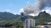 Projac, centro de produção da Globo, arde em chamas e imagem impressiona