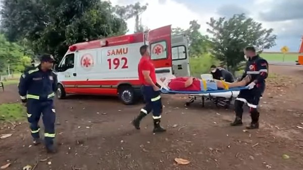 Motorista fica ferido em acidente registrado entre Pranchita e Pérola D'Oeste