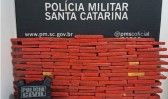 Operação em conjunto entre PMs de SC e RS aprende 110Kg de Maconha