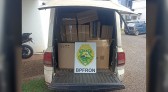 BPFRON prende homem e apreende veículo carregado com cigarros contrabandeados
