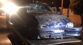 São José do Cedro - Ladrão furta veículo de funerária, colide contra tijolos e acaba preso