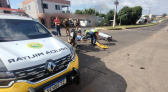 Acidente de trânsito é registrado na Av. Arnaldo Busatto