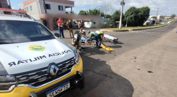 Acidente de trânsito é registrado na Av. Arnaldo Busatto