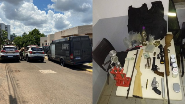 Filho atira no pai, e polícia encontra explosivos em apartamento