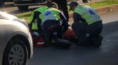 Idosa é atropelada na Av. Paraná