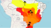 Inmet alerta para chuvas fortes em 17 estados no fim de semana; ventos podem superar 100 km/h