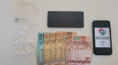 Adolescente é apreendido com cocaína e dinheiro durante ação policial