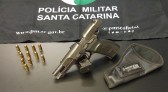 PM apreende arma de fogo no Bairro Três Fronteiras