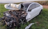 Carro recém-comprado se envolve em acidente na BR-163