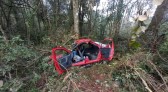 Capotamento deixa dois jovens gravemente feridos em rodovia catarinense