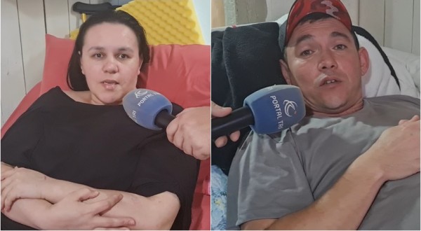 Sandra e Juliano, vítimas de um gravíssimo acidente de trânsito em janeiro deste ano ainda precisam de ajuda para seguir em frente