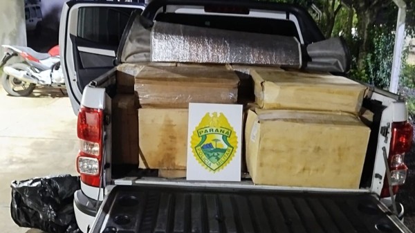 Polícia Militar apreende camarões contrabandeados ilegalmente da Argentina