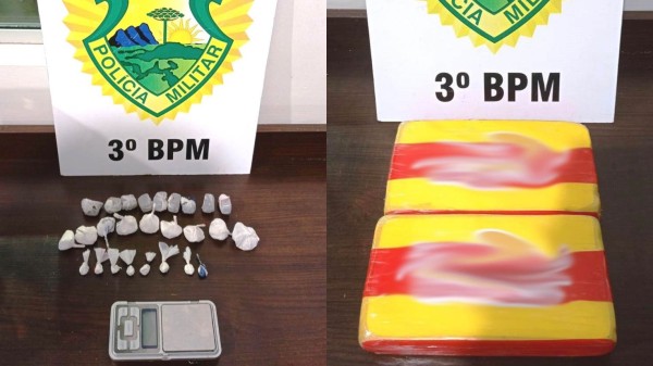 Mais de dois quilos de cocaína são apreendidas durante Operação Saturação neste final de semana