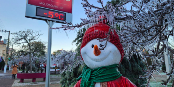 Abaixo de -5ºC: Cidades de SC amanhecem com temperaturas negativas nesta segunda