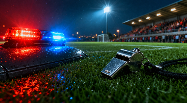 Ameaças contra arbitragem interrompem partida de futebol