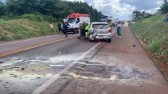 Dez pessoas feridas em acidente entre três veículos na BR-277