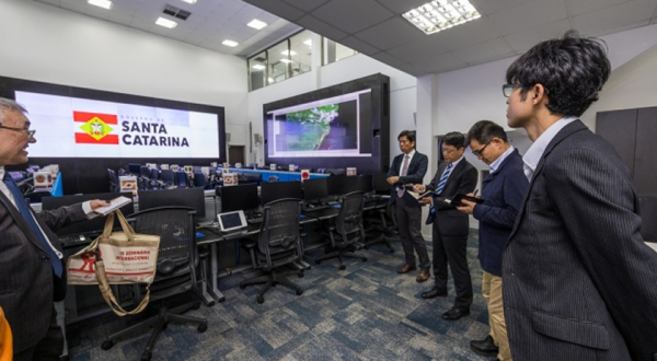 Santa Catarina recebe especialistas da JICA para fortalecer trabalho em busca de soluções inovadoras em gestão de desastres