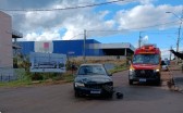 Mulher fica ferida apos colisão entre moto e carro