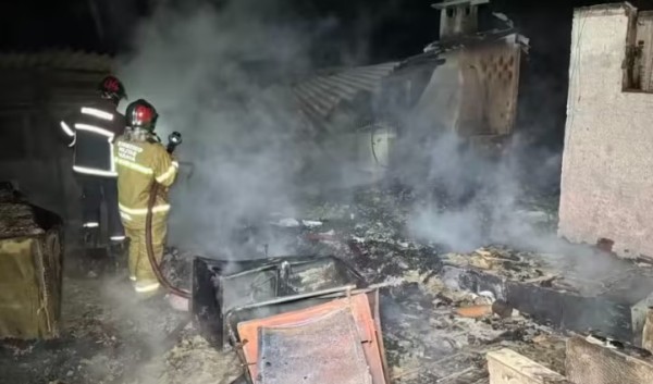Casa pega fogo e pessoa perde a vida no Sudoeste
