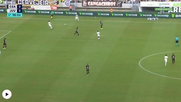Mandaca marca aos 49, e Juventude vence Ceará no Castelão