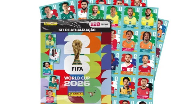 Panini lança kit de atualização do álbum da Copa com Neymar, Endrick e 120 novas figurinhas