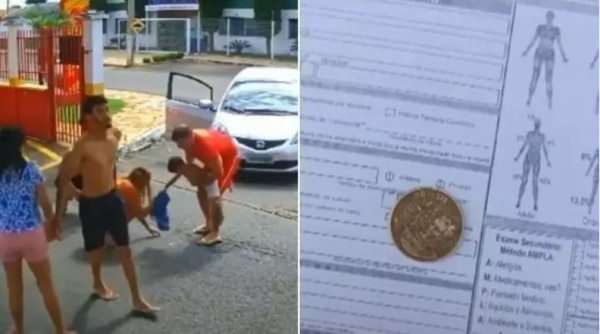 Menino engasga com moeda de R$ 0,25 e é salvo por bombeiros