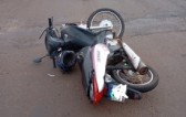 Homem fica ferido em colisão entre carro e moto na manhã desta sexta-feira (9)