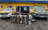 Quase meia tonelada de maconha é encontrada em caminhonete roubada na BR-282
