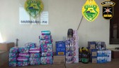 Inúmeros produtos descaminhados são apreendidos pela ROTAM
