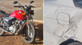 Acidente de trânsito envolvendo carro e moto é registrado próximo ao centro de eventos