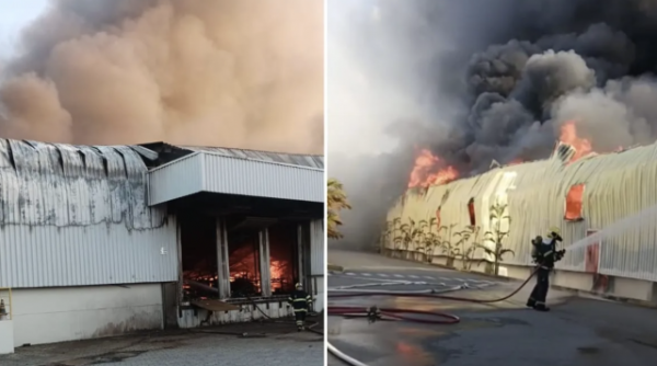 Incêndio de grandes proporções atinge fábrica da Colcci