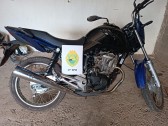 Polícia Militar recupera motocicleta