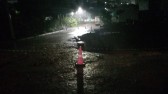 Rua é interditada após desmoronamento