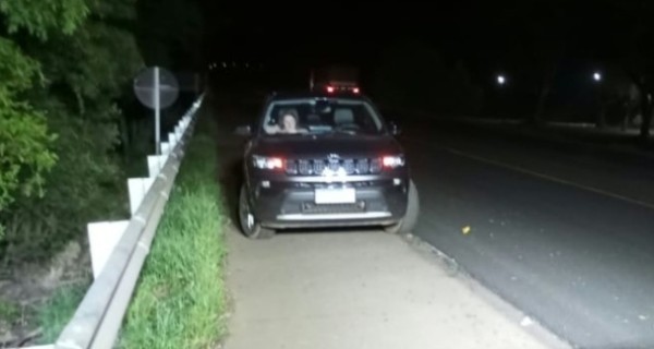 Idoso é atropelado na BR-282 e fica gravemente ferido