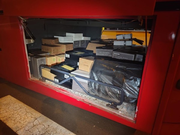 Carga de vinho avaliada em R$ 100 mil é apreendida em ônibus na SC-155