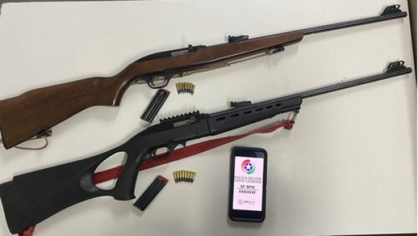 Dois homens foram presos com rifles no Oeste de SC