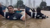 “Água quase no pescoço”: Prefeito de Itapema pede ajuda para resgate de pessoas