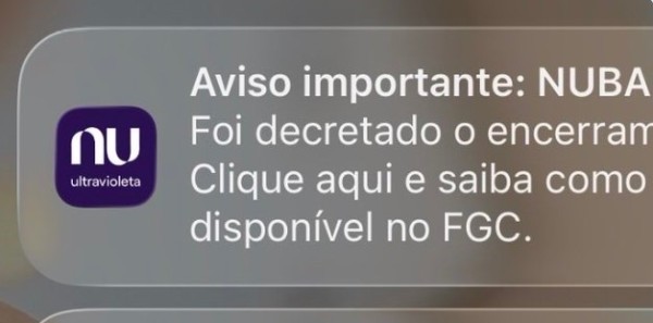 E-mail enviado por engano sobre liquidação do Nubank causa preocupação entre clientes