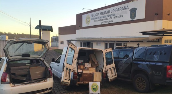 BPFRON apreende mais de 500 garrafas de vinho argentino e dois veículos