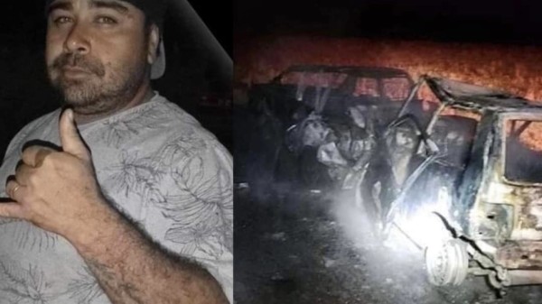 Homem morre carbonizado após carro pegar fogo em acidente de trânsito