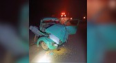Colisão entre caminhão e fusca deixa idoso morto