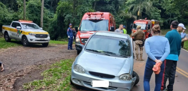 Acidente é registrado na Curva da Gruta